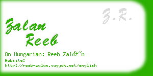 zalan reeb business card
